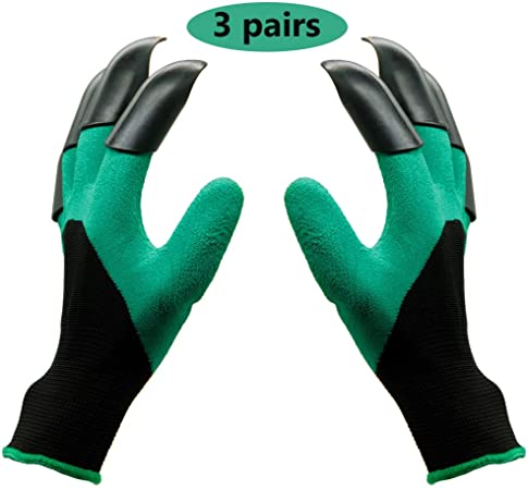 yofit Garden Genie Gloves,gloves with claws (Right   Left Claw 3 pair)