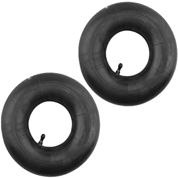 Minireen 2Pack 4.10/3.50-4 Replacement Inner Tube with TR87 Bent Valve Stem for Hand Trucks, Dolly, Lawn Mowers, Wheelbarrows, Generators, Utility Carts