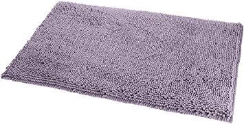 AmazonBasics Non-Slip Microfiber Shag Bath Rug, 21" x 34", Lavender