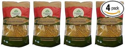 Organic India Jaggery Powder 500g x Pack of 4
