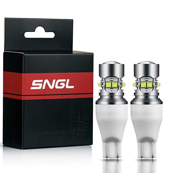 SNGL T15 921 912 W16W Super Bright CREE LED Bulbs for Backup Lights,Reverse Lights - Plug-and-Play - 6000K Cool White (Pack of 2)