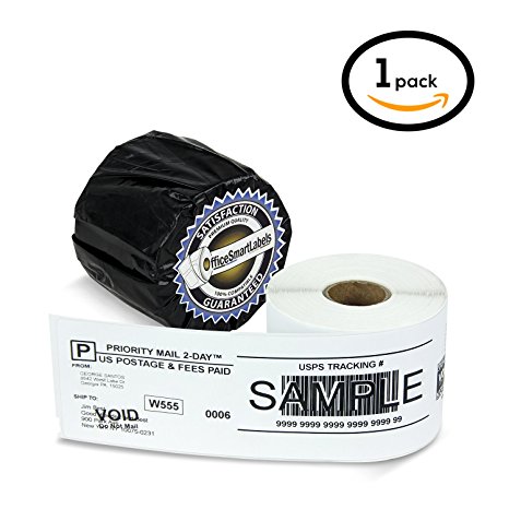 Dymo Compatible 99019 LabelWriter Self-Adhesive White 1-Part Internet Postage Labels, 2-5/16" x 7-1/2" (1 Roll, 150 Labels Per Roll)