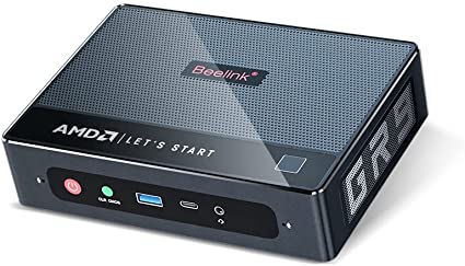 Beelink 5900HX GR9 GTR5 Mini PC Windows 11, AMD Ryzen 9 5900HX (up to 4.6GHz), Mini Gaming Computer 32GB DDR4 500GB NVMe SSD, 4K@60Hz Triple Display HDMI&DP&Type-C 54W WiFi6E BT5.2 Dual 2.5Gbps LAN