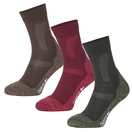Merino Wool Hiking & Trekking Socks by DANISH ENDURANCE for Men and Women // 1 PAIR