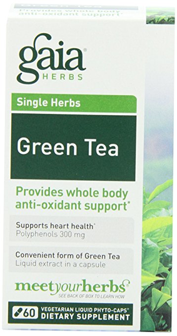 Gaia Herbs Green Tea, 60 Liquid Phyto-Capsules