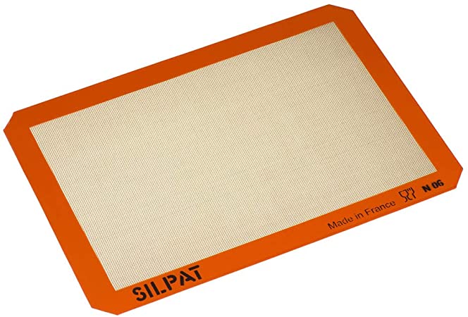 Silpat AE420295-07 Premium Non-Stick Silicone Baking Mat, Half Sheet Size, 11-5/8" x 16-1/2"