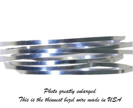 Bezel Wire Cloisonne Strip .999 Fine Silver Flat .040" X .010" (Qty=24 Inches)