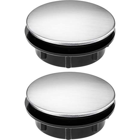 Tatuo Sink Tap Hole Cover Kitchen Faucet Hole Cover Stainless Steel, 2 Packs (1.1 to 1.7 Inch in Diameter)