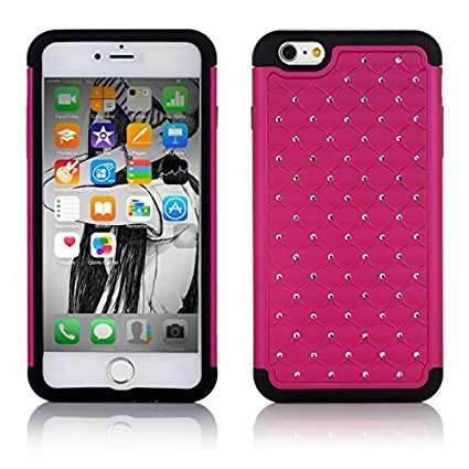 iPhone 6 Plus Case 5.5'', Easylife Protective iPhone 6 Plus Case or Cover for iPhone 6 5.5''(Rose Red)