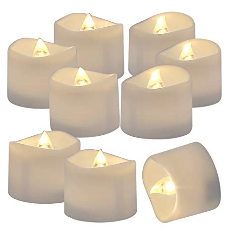 Homemory 72 Pack Flameless Flickering LED Tealight Candles Battery Operated Votive Tealight Electric Tea Lights, Warm White