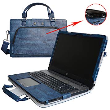 HP Notebook 17 Case,2 in 1 Accurately Designed Protective PU Case   Portable Carrying Bag for 17.3" HP Notebook 17 17-ak000 17-bs000 17-x000 17-y000 Serie Laptop(Not fit Envy 17 & Pavilion 17),Blue