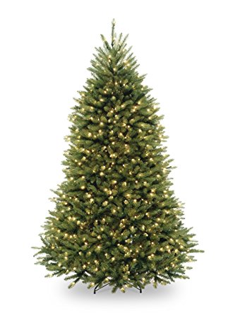 National Tree 6 1/2-Feet Dunhill Fir Tree, Hinged, 650 Clear Lights (DUH-65LO)