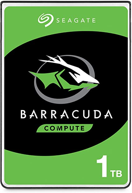 Seagate 1 TB BarraCuda 2.5 Inch Internal Hard Drive (5400 RPM, 128 MB Cache, SATA 6 Gb/s, Up to 140 MB/s, Model - ST1000LMZ48)