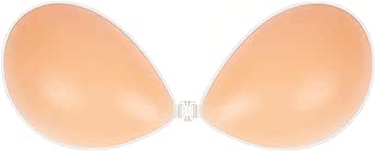 MITALOO Adhesive Bra Invisible Strapless Backless Bra Sticky Push up Silicone Bra for Women