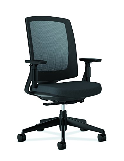 HON Lota Office Chair - Mid Back Mesh Desk Chair or Conference Room Chair, Black