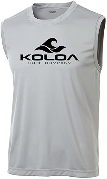 Koloa Surf Classic Wave Logo Moisture Wicking Sleeveless T-Shirts. Sizes: XS-4XL