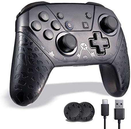 Switch Pro Controller, Switch Controller, Wireless Remote Gamepad Compatible with Nintendo Switch Console Windows PC Game, Supports Gyro Axis, Dual Vibration