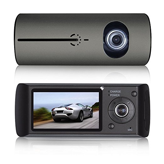 Lecmal Dash Cam,Full HD 1080P Car DVR, Night Vision Recorder On-dash Drive Recorder, Video Recorde with G-sensor (GreyBlack)