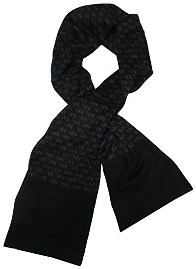 Michael Kors Men's Repeat Logo Jacquard Scarf, Black