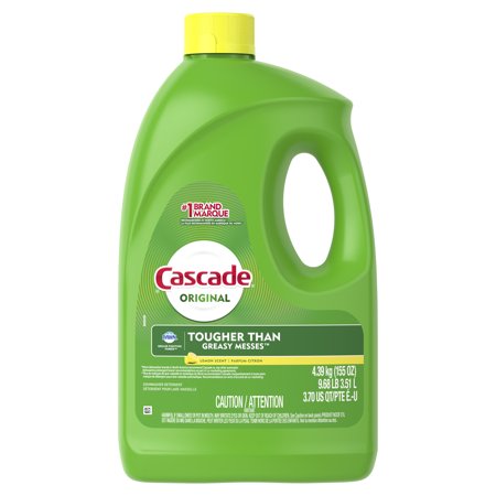 Cascade Gel Dishwasher Detergent, Lemon Scent, 155 Fl Oz