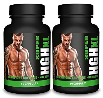 120 X HGH XL - Muscle Growth & Strength - Limited Black Bottle Edition (2 BOTTLES)