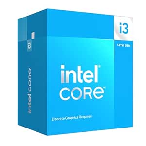 Intel Core i3-14100F Desktop Processor 4 cores (4 P-cores   0 E-cores) up to 4.7 GHz