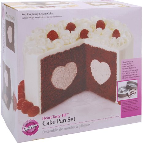 Tasty-Fill Cake Pan Set-Heart 825 -Inch by 225-Inch