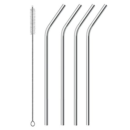 Stainless Steel Drinking Straws, Alotpower Extra Long 10.5" Drinking Straws for 30 oz Tumbler and 20 0z Tumbler, Fits RTIC Tumbler, Fits all Yeti Ozark Trail SIC & RTIC Tumblers