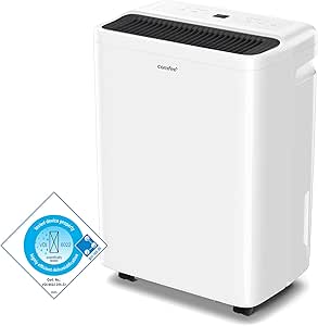 COMFEE' Dehumidifier 12L,Dehumidifiers for Home,Dehumidifier and HEPA Air Purifier,Quiet 39dB,APP Control,24 Timer dehumidifier,Continuous Drainage,Laundry Drying,Low Energy Consumption,Air Dryer Pro