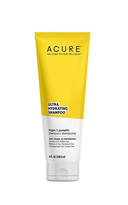 ACURE Ultra Hydrating Shampoo | 100% Vegan | Performance Driven Hair Care | Argan & Pumpkin - Ultra Hydrating Moisture & Omega Fatty Acids | 8 Fl oz