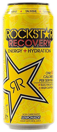 16 Pack - Rockstar Recovery Energy   Hydration - Lemonade - 16oz.