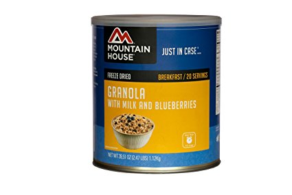 Mountain House Granola with Milk & Blueberries