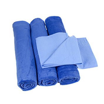 3 Pack - Neighbor’s Envy XL Microfiber Towels - Extra Large 24 x 60 inch Auto Detailing Towels - Professional Quality