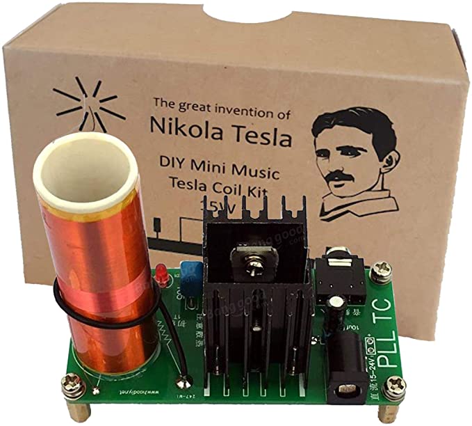 Aumed DIY Mini Music Tesla Coil Kit Vintage ECO Edition 15W