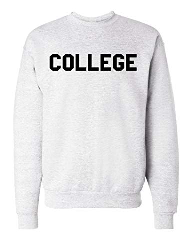 College Unisex Mens Womens Crewneck Pullover Sweatshirt