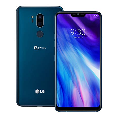 LG G7 Plus ThinQ (LM-G710EAW) 6GB/128GB 6.1-inches LTE Dual SIM Factory Unlocked - International Stock No Warranty (Moroccan Blue)
