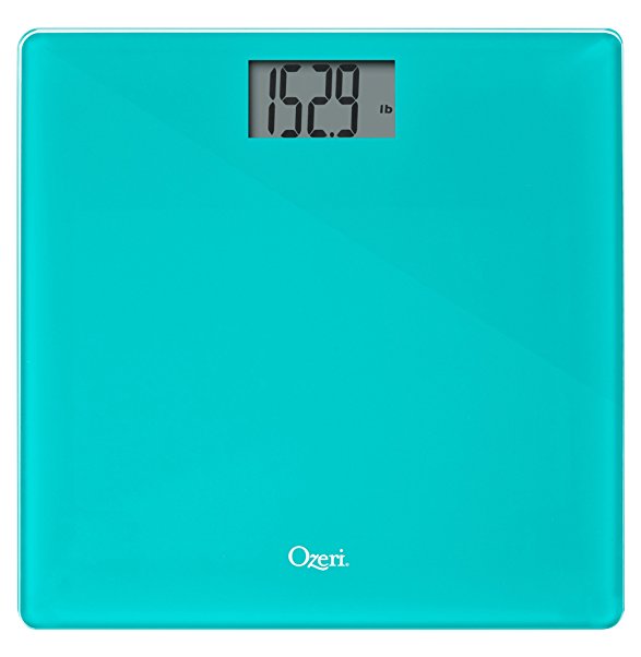 Ozeri Precision Bath Scale (440 lbs / 200 kg) in Tempered Glass, with 50 gram Sensor Technology (0.1 lbs / 0.05 kg) and Infant, Pet & Luggage Tare