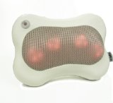 Zyllion ZMA-13-BG Shiatsu Massage Pillow with Heat Beige- One Year Warranty