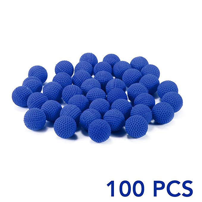 XCSOURCE 100Pcs Round Bullet Ball Refill Compatible Replace Ammo for Nerf Rival Apollo Zeus Kids Toy Gun Blaster Blue TH702