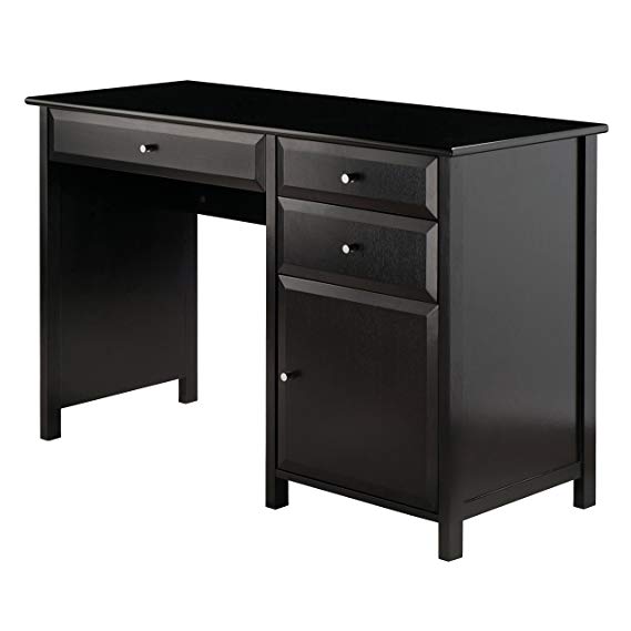 Winsome Wood 22147-WW Delta Home Office, Black