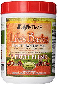 Lifetime Life's Basics Plant Protein Power, 5 Fruit Blend, 20.69 Ounce