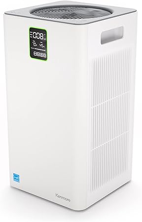 Kenmore PM3020 Air Purifiers with H13 True HEPA Filter, Covers Up to 1500 Sq.Foot, 24db SilentClean 3-Stage HEPA Filtration System, 5 Speeds for Home Large Room, Kitchens & Bedroom