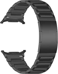 TRUMiRR Titanium Band for Galaxy Watch Ultra 47mm, One Click & No Gap Watchband Integrated Buckle Strap for Samsung Galaxy Watch Ultra 47mm (2024)