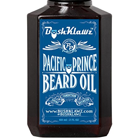 Pacific Prince Beard Oil Conditioner Premium Beard Moisturizer Midnight Ocean Breeze Scent 2 oz