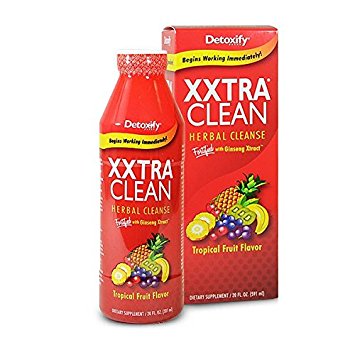 Detoxify Xxtra Clean Herbal Cleanse 20 Fl Oz Tropical Fruit. Best Detox Guarenteed!!! With BB Trade Mark Sticker