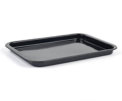 Russell Hobbs CW11471 Romano Vitreous Enamel Baking Tray, 36 cm, Black