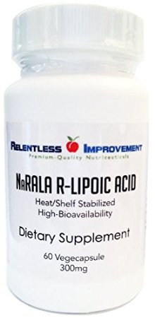 Na-R-ALA | R-Lipoic Acid | Stabilized Sodium Salt R-Lipoic means High Bioavailability | 300mg per capsule.