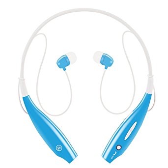 Sport Wireless Bluetooth Headphones, Upgrade Sweatproof Neckband Stereo Earphones  Earbuds-Blue