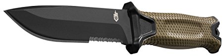 Gerber 30-001059 StrongArm Fixed Blade Knife, Serrated Edge, Coyote