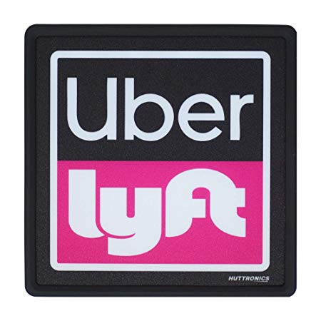 Rideshare LED Sign with Bright Lights | Wireless, Removable, USB Rechargeable | Light Logo Signs Window | Rideshare Drivers | Ride Share Accessories | Make Your Car Visible